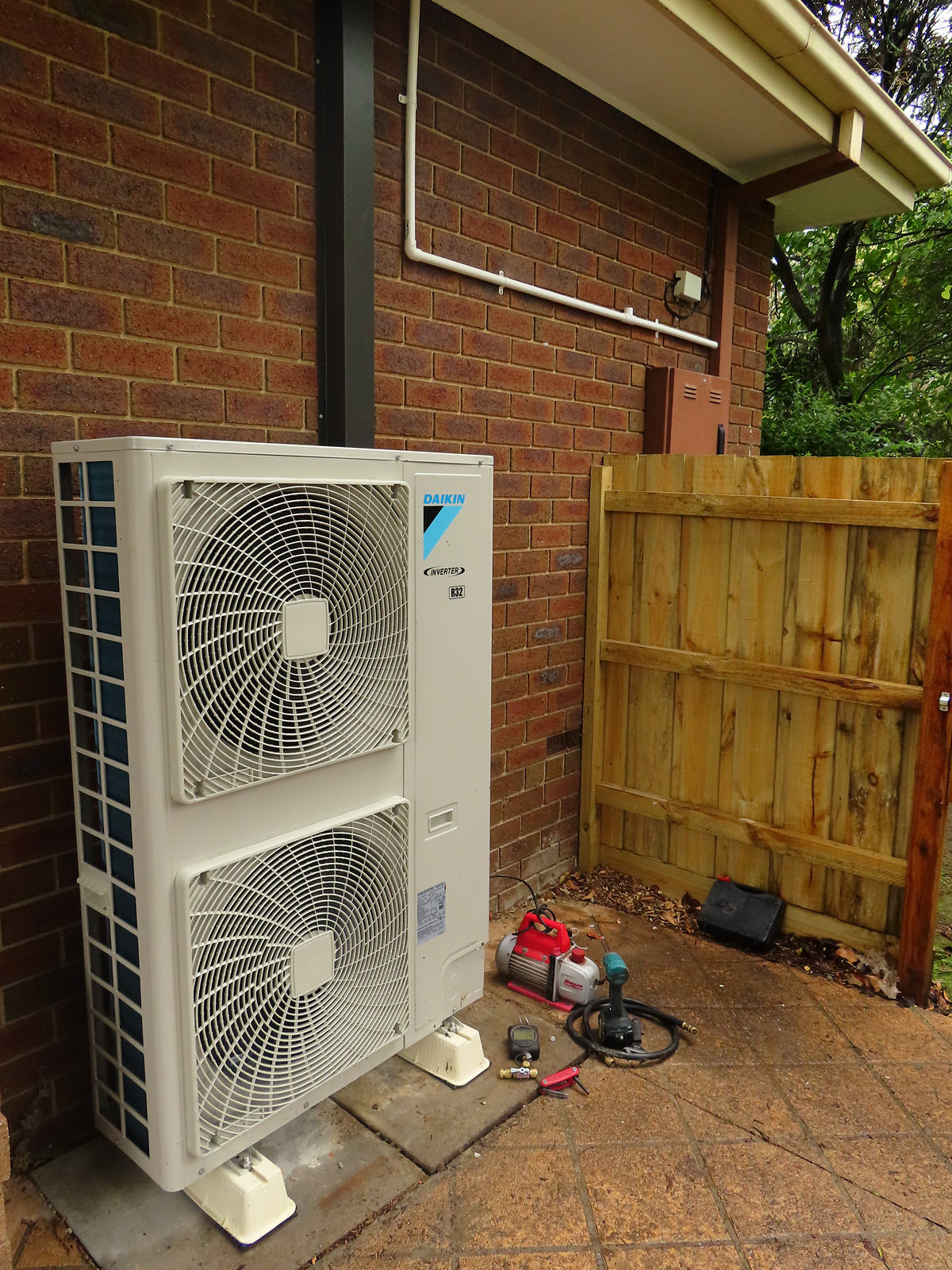 Daikin outdoor unit installation